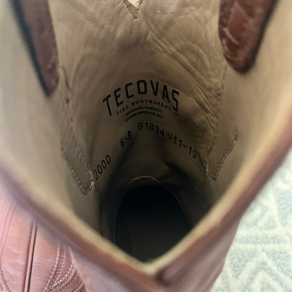 Tecovas Brown Cowboy Western Boots Classic Leather - Picture 4 of 6